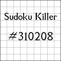 Sudoku Killer №310208