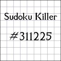 Sudoku Killer №311225
