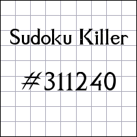 Sudoku Killer №311240