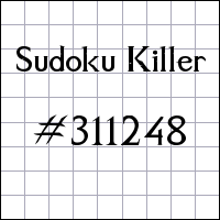 Sudoku Killer №311248
