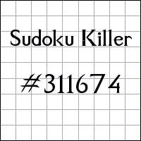 Sudoku Killer №311674