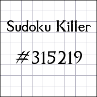 Sudoku Killer №315219