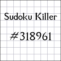 Sudoku Killer №318961