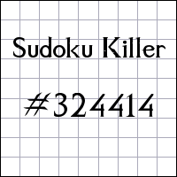 Sudoku Killer №324414