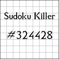 Sudoku Killer №324428