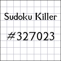 Sudoku Killer №327023
