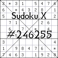Sudoku X №246255