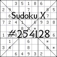 Sudoku X №254128