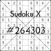 Sudoku X №264303