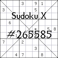 Sudoku X №265585