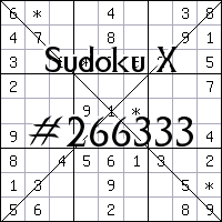 Sudoku X №266333
