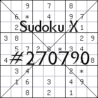 Sudoku X №270790
