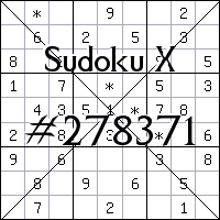 Sudoku X №278371