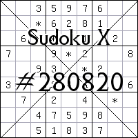 Sudoku X №280820