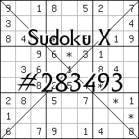 Sudoku X №283493