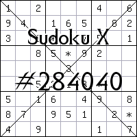 Sudoku X №284040