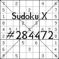 Sudoku X №284472