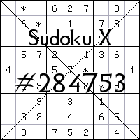 Sudoku X №284753