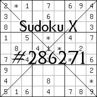 Sudoku X №286271
