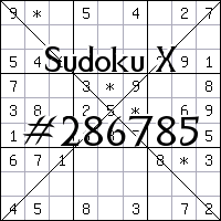 Sudoku X №286785