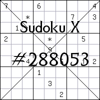 Sudoku X №288053