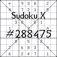 Sudoku X №288475