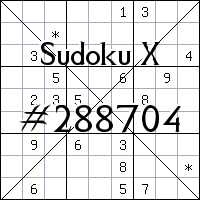 Sudoku X №288704