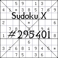 Sudoku X №295401