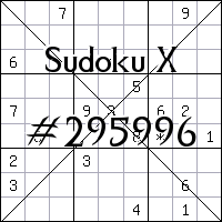 Sudoku X №295996