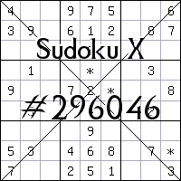 Sudoku X №296046