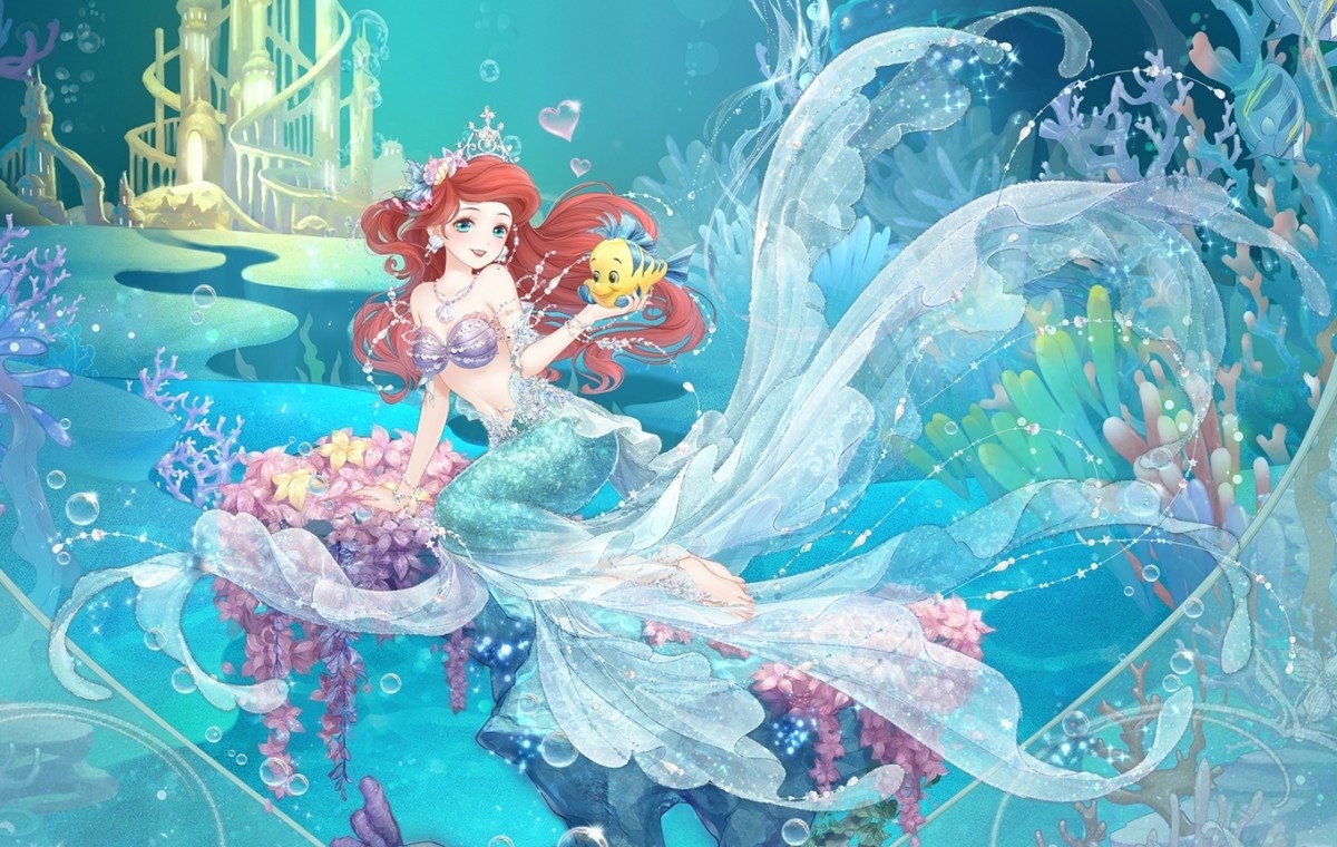 10.5cm Disney Princess Ariel Anime The Little Mermaid PVC Figure Doll  Collectible Model Toy - AliExpress