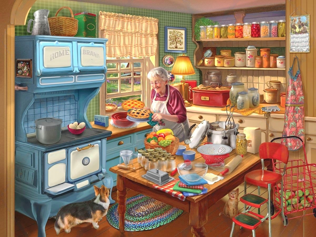 Grandma's kitchen - online puzzle