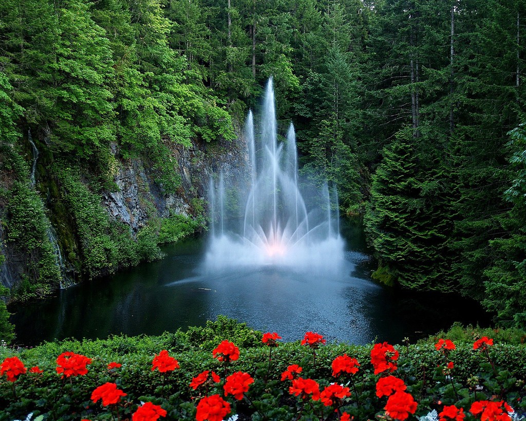 Водопады и фонтаны природа