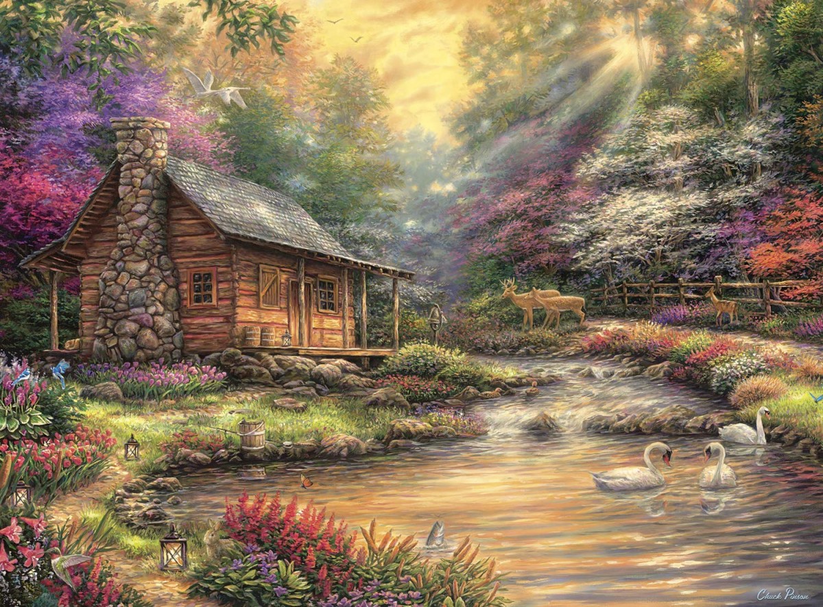 Jigsaw Puzzle The cabin in the woods