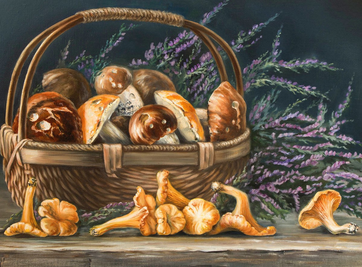 И. Ф. Хруцкий «натюрморт с грибами»