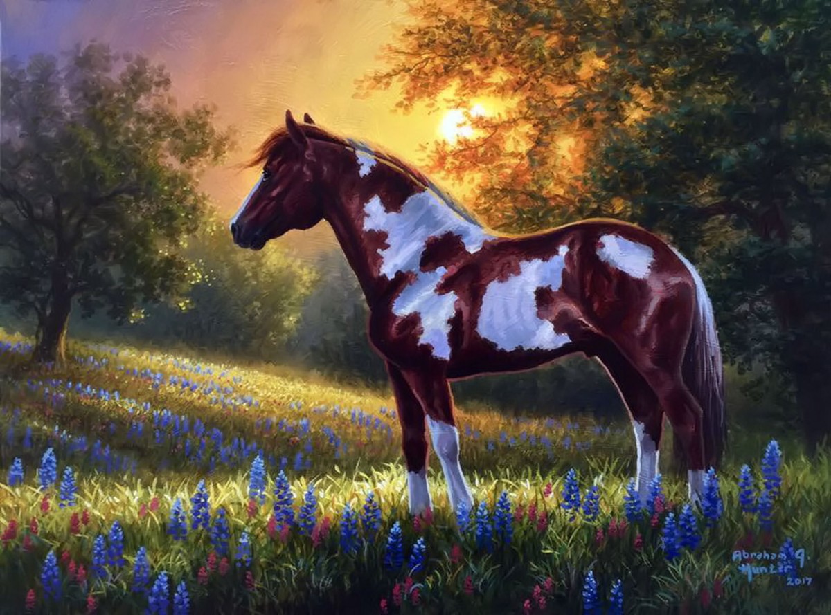 Абрахам Хантер картина кони