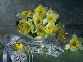 Jigsaw Puzzle «Fragrant daffodils»