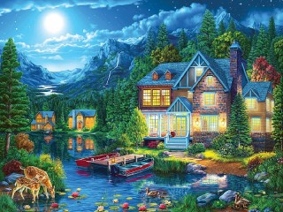 Jigsaw Puzzle «The lake house»