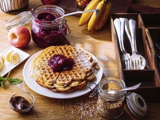 Jigsaw Puzzle «Jam for waffles»