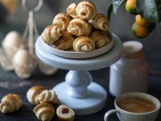 Jigsaw Puzzle «Coffee and bagels»