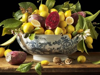 Jigsaw Puzzle «Lemons and prickly pear»