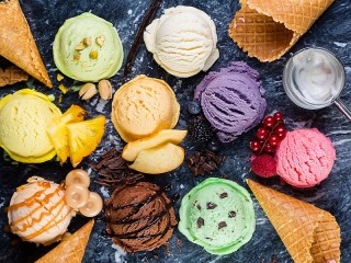 Jigsaw Puzzle «Assorted ice creams»