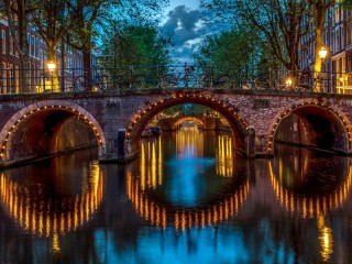 Jigsaw Puzzle «Bridges of Amsterdam»
