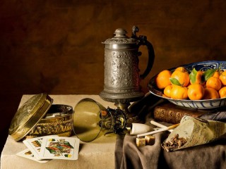 Jigsaw Puzzle «Still life with tangerines»