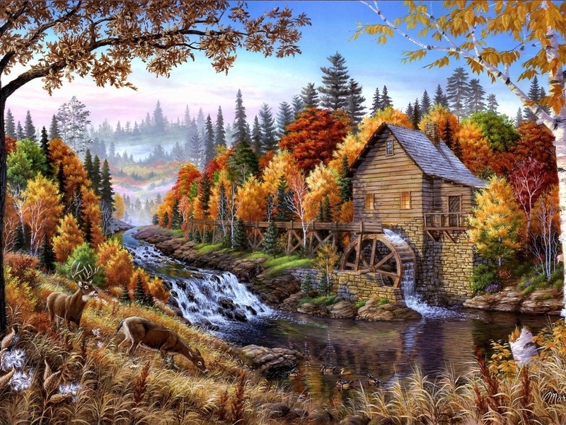 Jigsaw Puzzle Autumn landscape