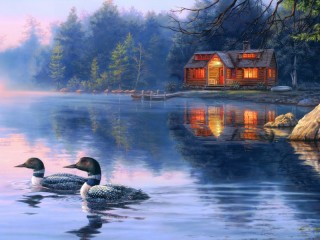 Jigsaw Puzzle «quiet lake»