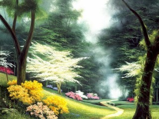 Jigsaw Puzzle «Path in the park»
