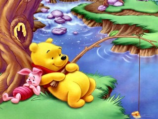 Jigsaw Puzzle «Winnie the pooh and heels»